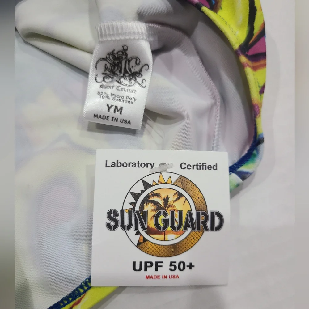 Sport Couture Seahorse Parade UPF 50+ 1-Piece Swimsuit Sz Youth M NWT - Picture 4 of 9